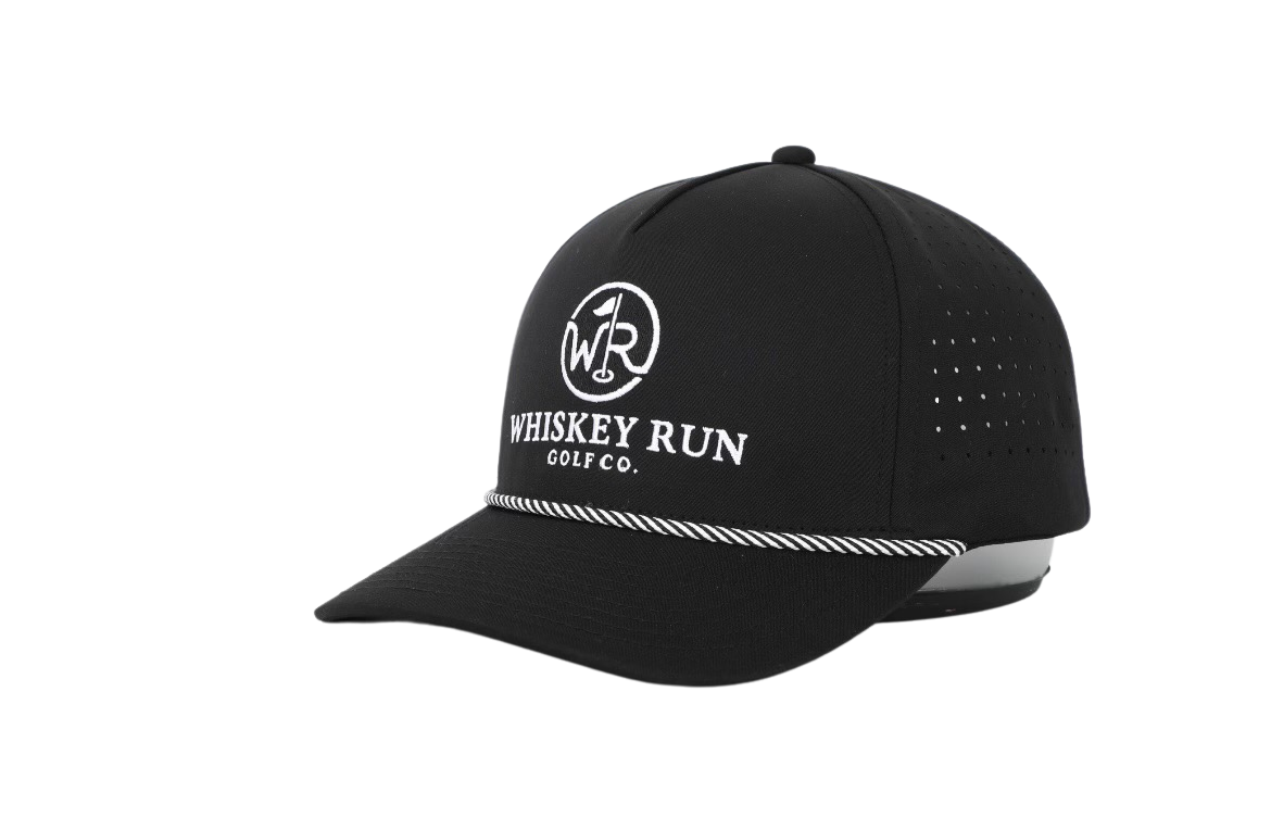 Whiskey Run "Classic" logo w/rope -Black